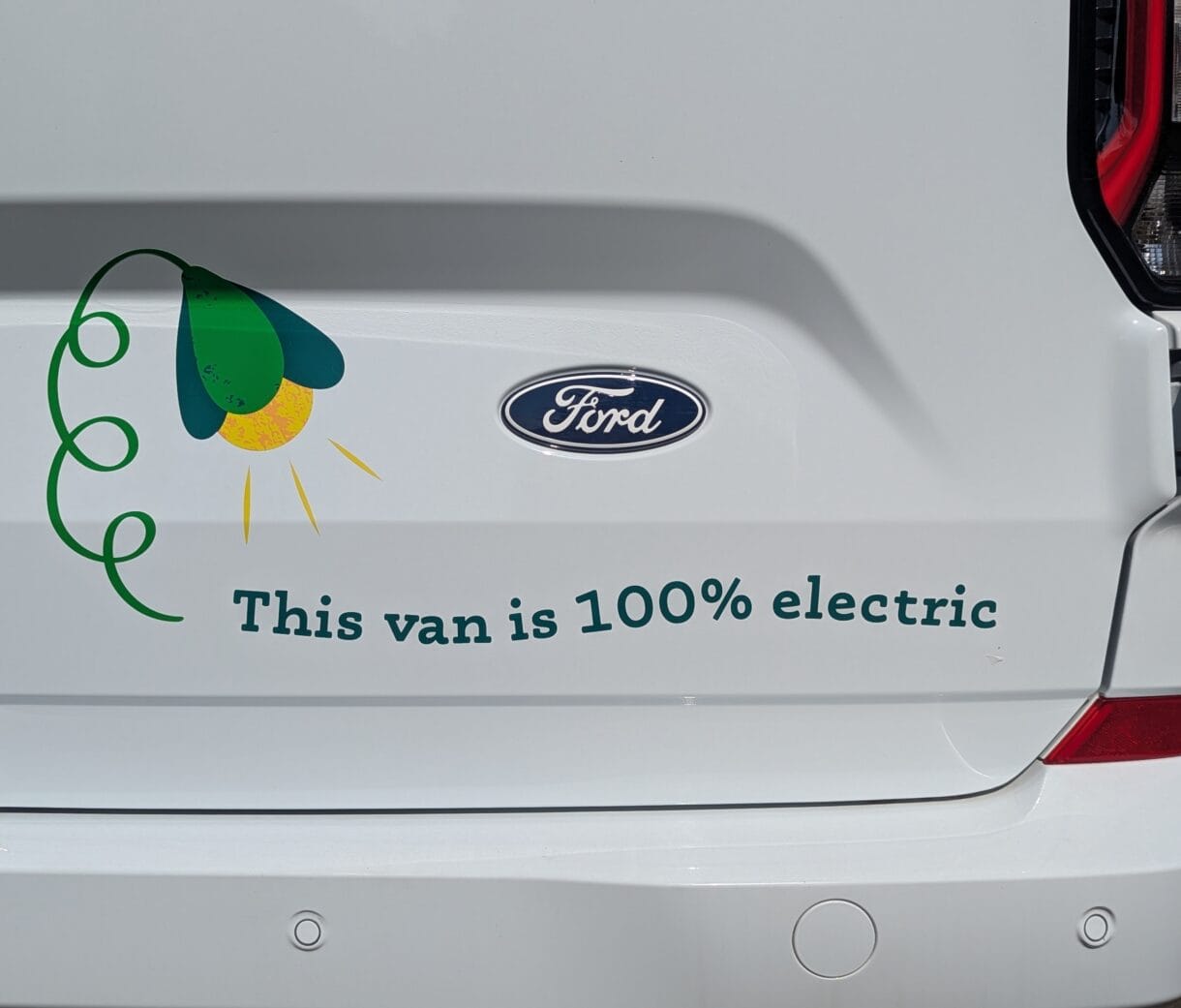 This van is 100% electric.
